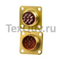 PY04-10Z, вилка на корпус IP68 10 контактов (аналог для РС10ТВ)