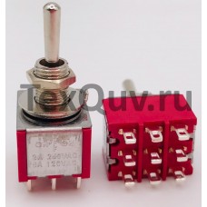 Тумблер MTS-303 2A-250V 9PIN (ON-OFF-ON)
