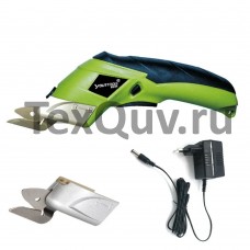 Многофункциональные беспроводные электрические ножницы, беспроводной резак с аккумулятором для ткани, ковра, ПВХ кожи, картона (зеленый)