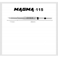 Жало MAGMA C115-K, совместимая с рукояткой паяльной станции JBC Sugon/Aifen/Aixun