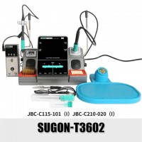 Паяльная станция SUGON T3602, 240Вт, в комплекте с двумя ручками (С115/С210), с жалами (JBC C115, JBC C210) и С115-К, С210-К