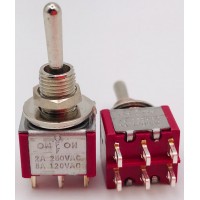 Тумблер MTS-203 2A-250V 6PIN (ON-(OFF)-ON)