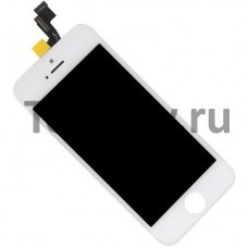 Дисплей с тачскрином для Apple iPhone 5G Белый Переклейка 100% оригинал