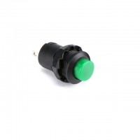 Кнопка DS-427 2PIN c зеленым колпачком без фиксации