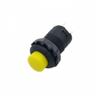 Кнопка DS-427 2PIN c желтым колпачком без фиксации